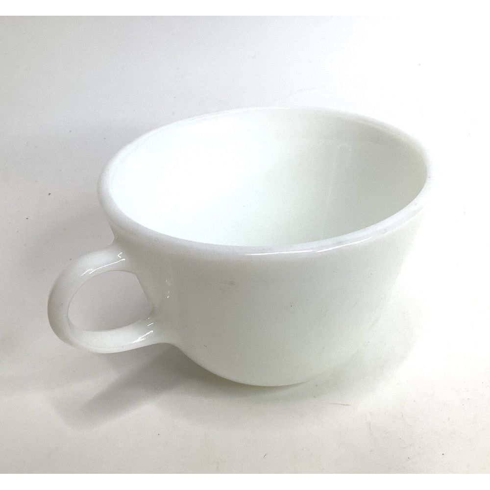 Pyrex White Milk Glass Coffee or Tea Cup mug kitchenware Vintage